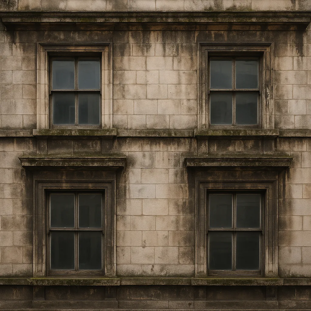 Avant — Corniche et façade de bâtiment professionnel