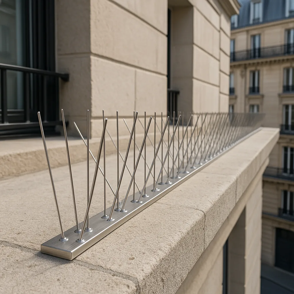 Installation de dispositifs anti-pigeons